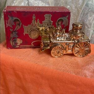 Avon Gold Train Decanter with Red Box